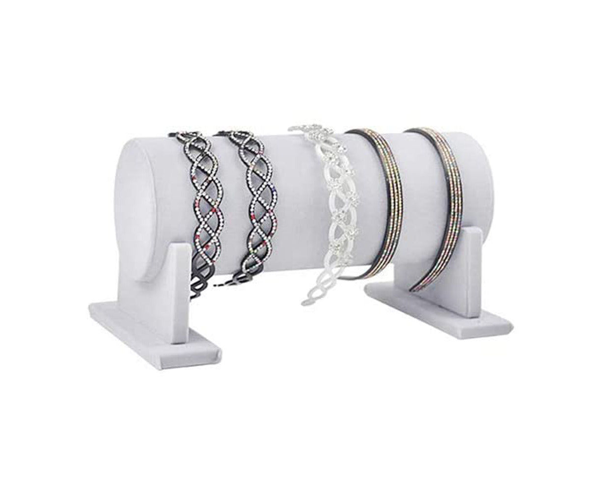 Velvet Detachable Hairband Hair Hoop Headband Hair Clasp Holder Display Rack Organizer Holder,Grey