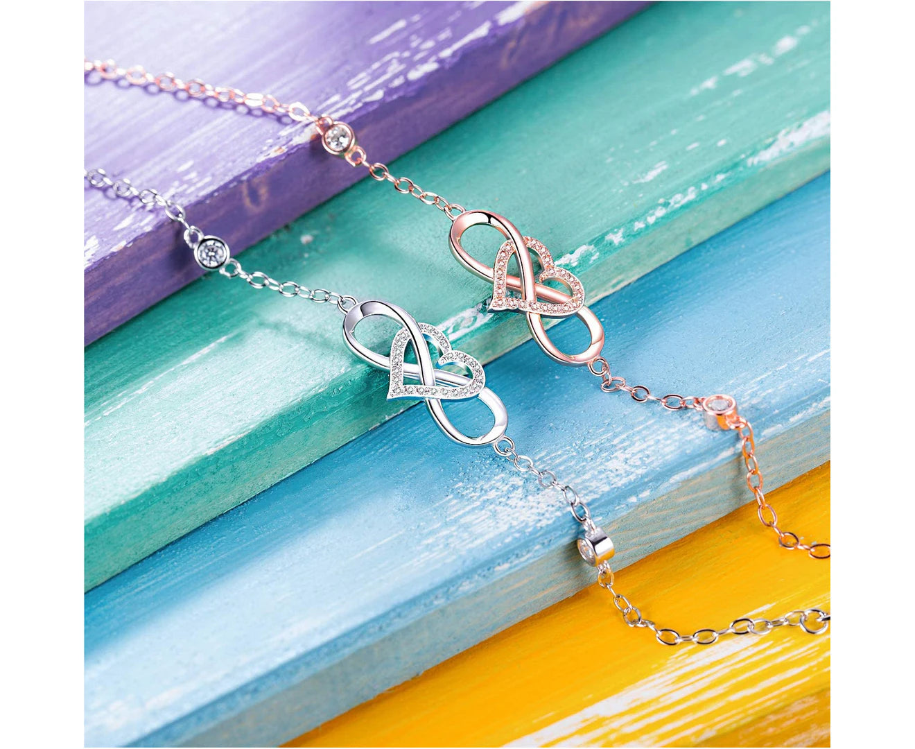 Bracelets for Women 925 Sterling Silver Dainty Religious Cross Faith Infinity Heart Love Symbol Sideways Cross God Blessed Bracelet Confirmation Gifts