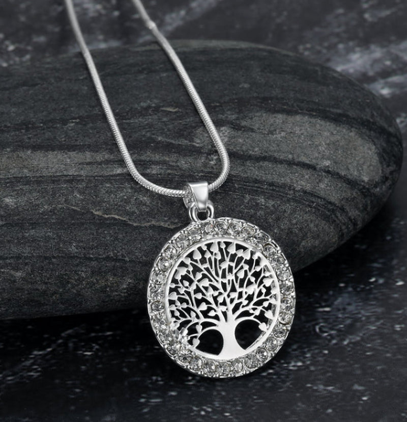 Asgard Crafted Celtic Tree of Life Ladies Pendant with Cubic Zirconia